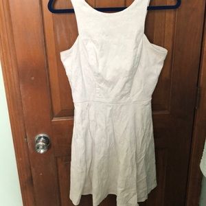 White Lace Print Dress (Has Pockets!!!)